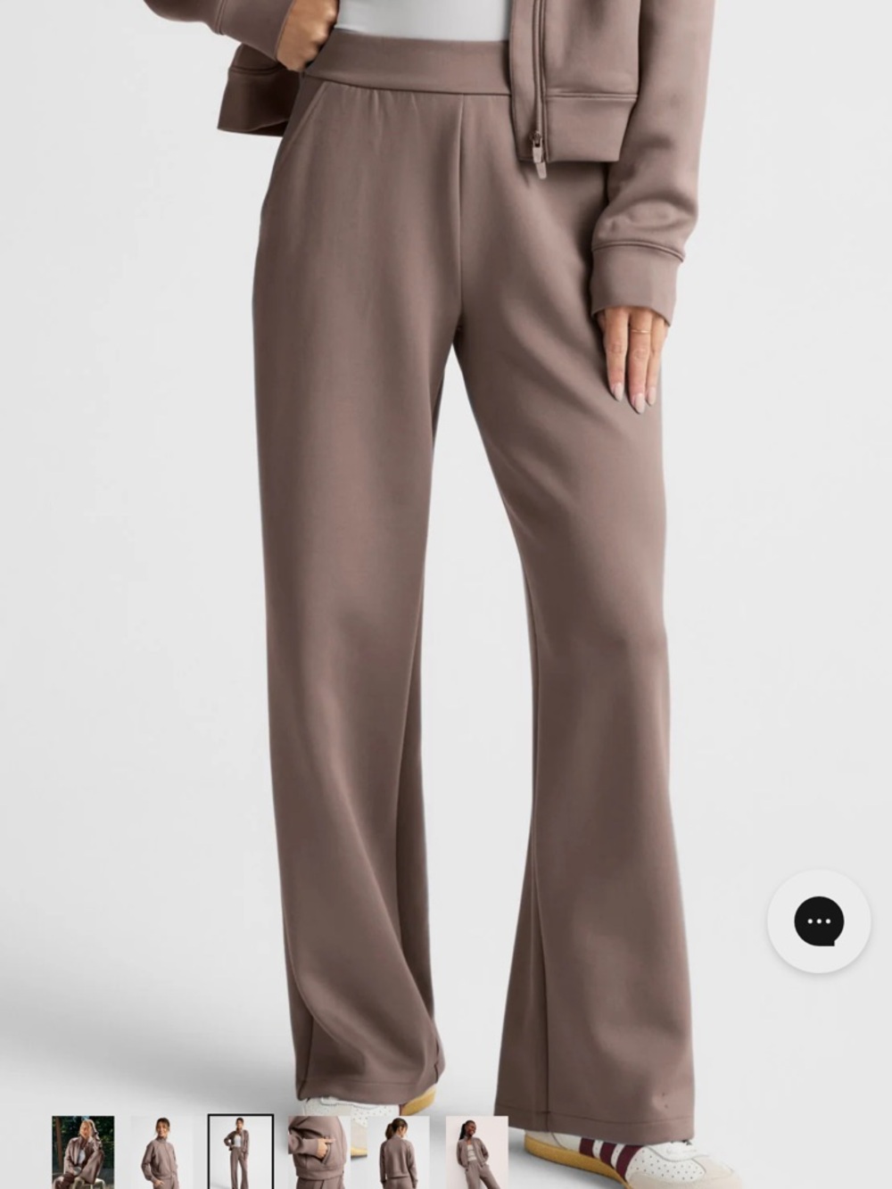 Beyond Yoga In The Flow Wide Leg Pant cappuccino NWT